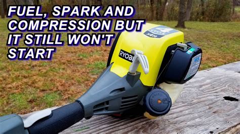 ryobi 4 cycle trimmer compression test|ryobi 4 stroke trimmer problems.